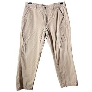 Carhartt Rugged Flex Canvas Work Pants 32x30 Tan Relaxed Fit Carpenter Utility